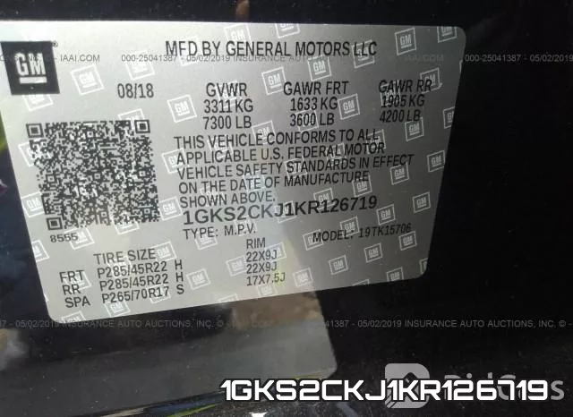 1GKS2CKJ1KR126719 фото 10