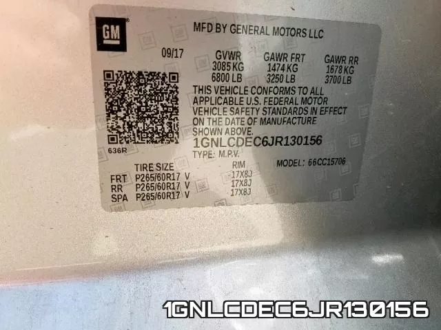 1GNLCDEC6JR130156 фото 2