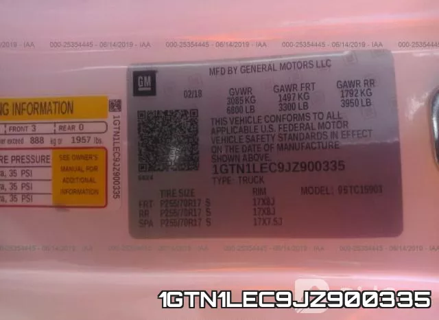 1GTN1LEC9JZ900335 фото 10