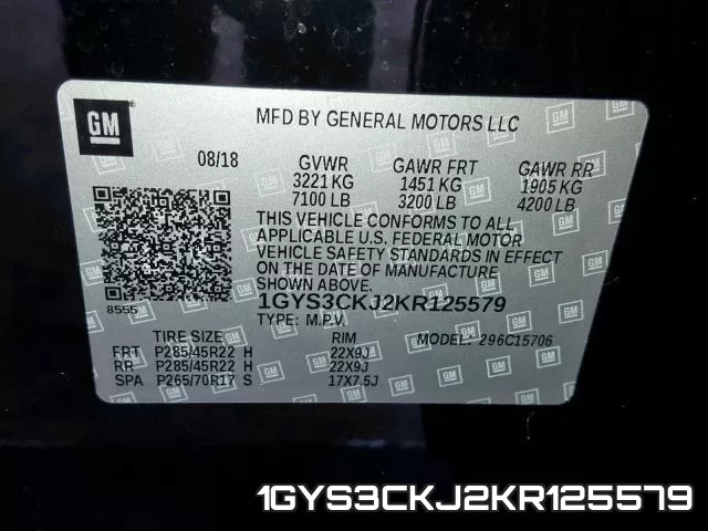 1GYS3CKJ2KR125579 фото 2