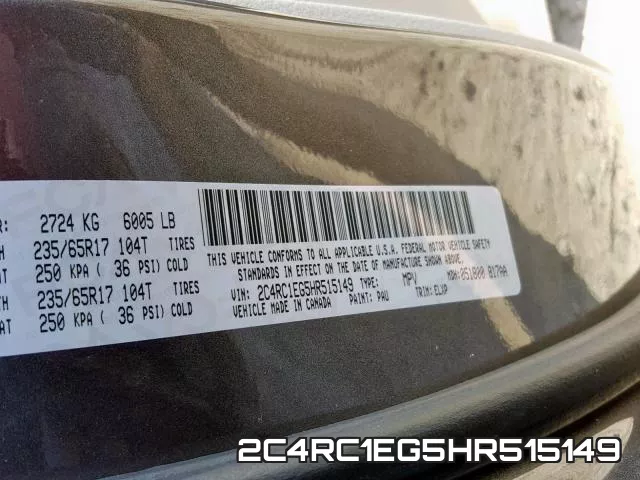 2C4RC1EG5HR515149 фото 2