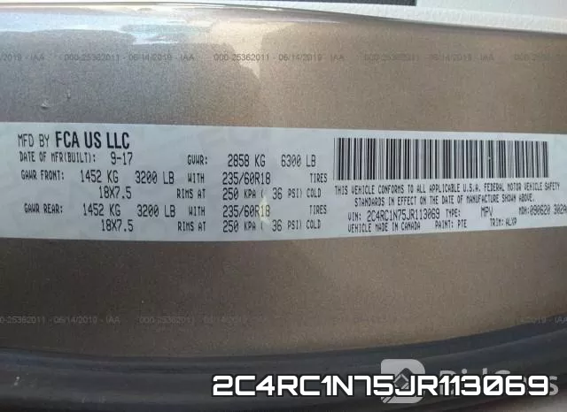 2C4RC1N75JR113069 фото 10