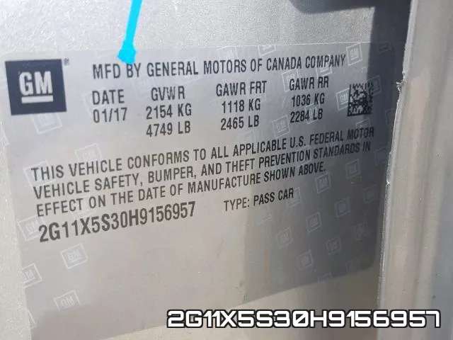 2G11X5S30H9156957 фото 2