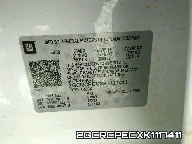 2GCRCPECXK1117411 фото 2