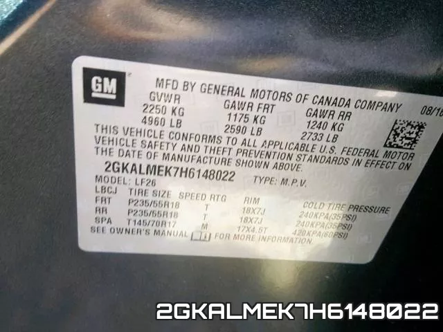 2GKALMEK7H6148022 фото 2