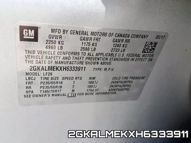 2GKALMEKXH6333911 фото 2