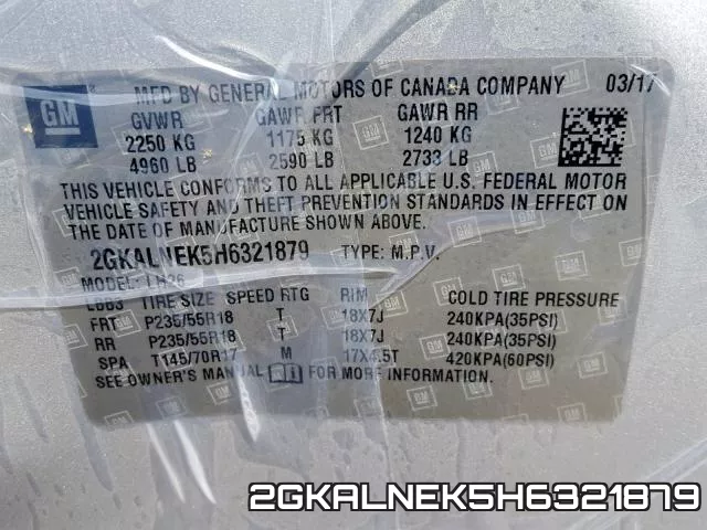 2GKALNEK5H6321879 фото 2