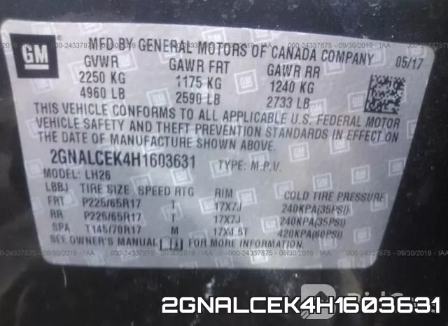 2GNALCEK4H1603631 фото 10
