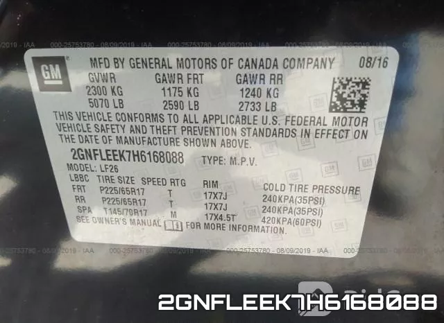 2GNFLEEK7H6168088 фото 10