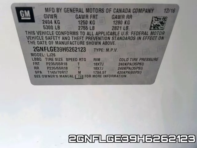 2GNFLGE39H6262123 фото 2