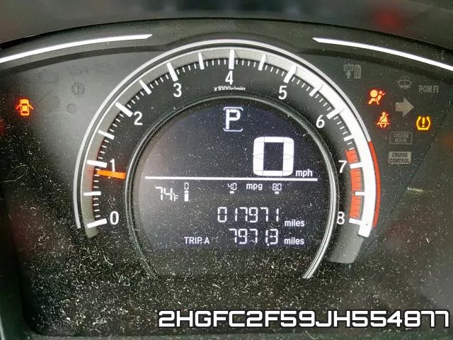 2HGFC2F59JH554877 фото 8