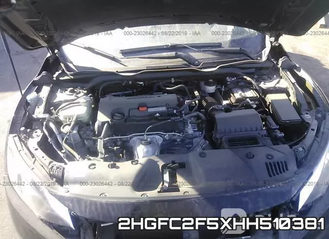 2HGFC2F5XHH510381 фото 2