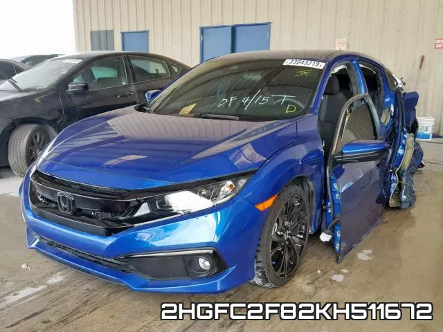 2HGFC2F82KH511672 фото 3