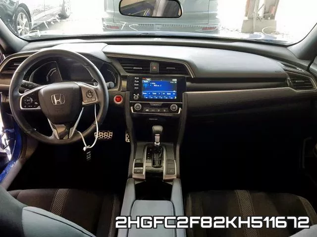 2HGFC2F82KH511672 фото 10
