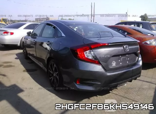 2HGFC2F86KH549146 фото 4