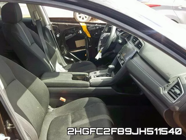 2HGFC2F89JH511540 фото 6