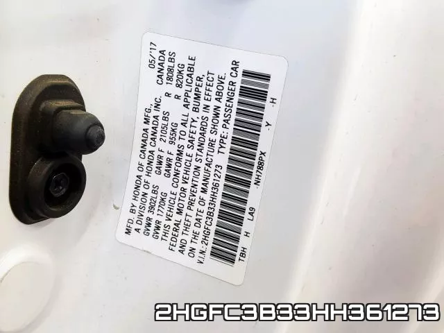 2HGFC3B33HH361273 фото 2