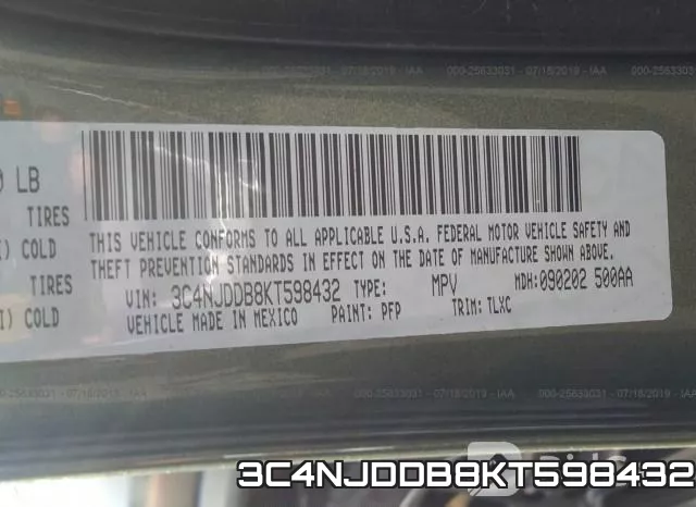 3C4NJDDB8KT598432 фото 10