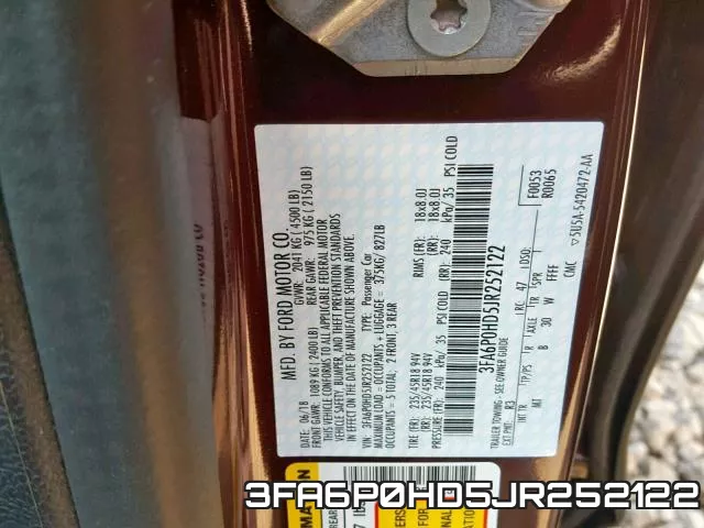 3FA6P0HD5JR252122 фото 2