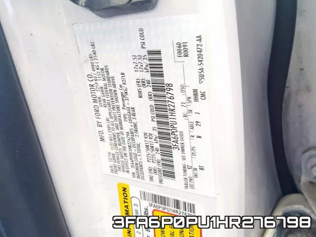 3FA6P0PU1HR276798 фото 2