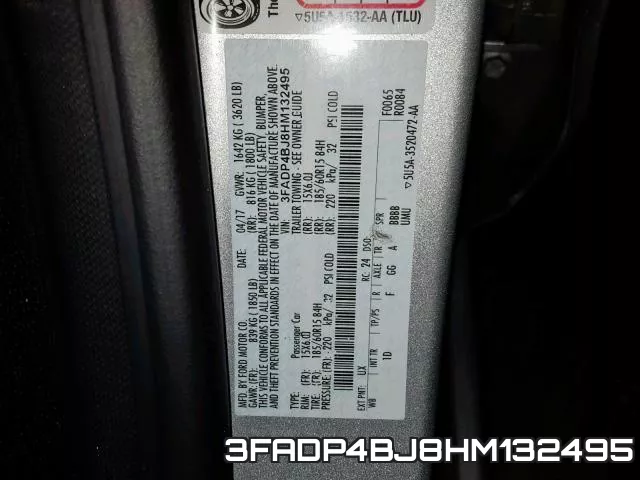 3FADP4BJ8HM132495 фото 2