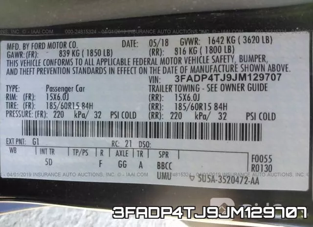 3FADP4TJ9JM129707 фото 10