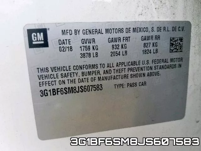 3G1BF6SM8JS607583 фото 2