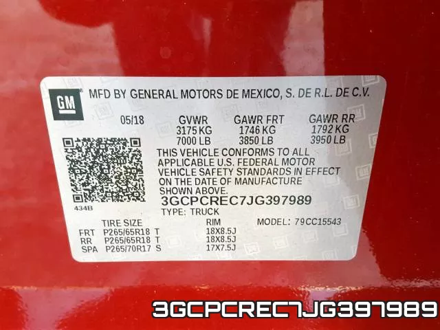 3GCPCREC7JG397989 фото 2