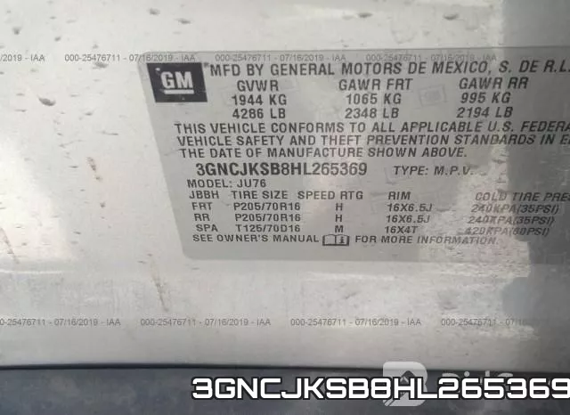 3GNCJKSB8HL265369 фото 10