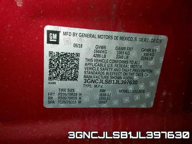 3GNCJLSB1JL397630 фото 2