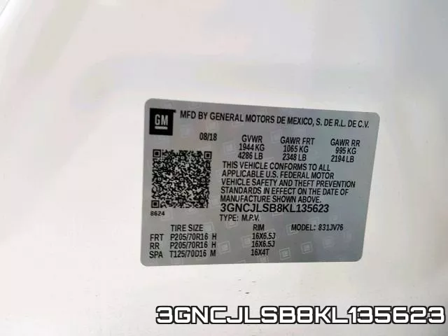 3GNCJLSB8KL135623 фото 2