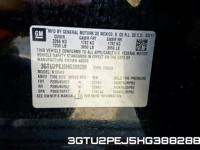 3GTU2PEJ5HG388288 фото 2