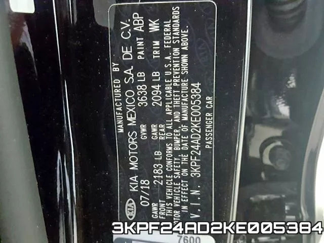 3KPF24AD2KE005384 фото 2