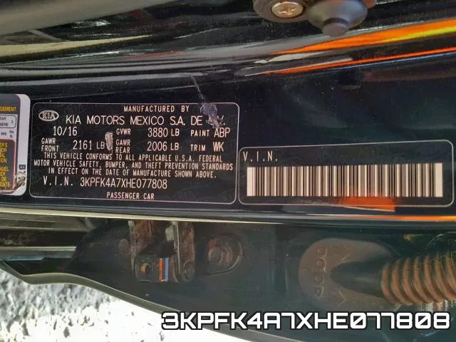 3KPFK4A7XHE077808 фото 2