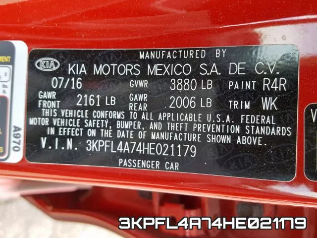 3KPFL4A74HE021179 фото 2