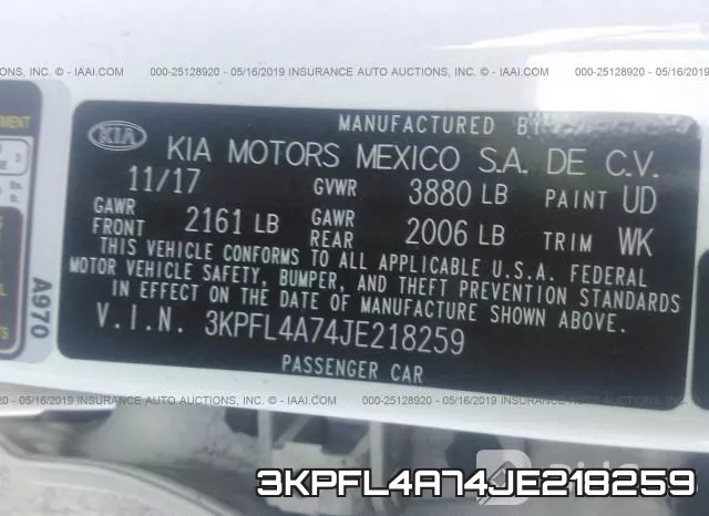 3KPFL4A74JE218259 фото 10