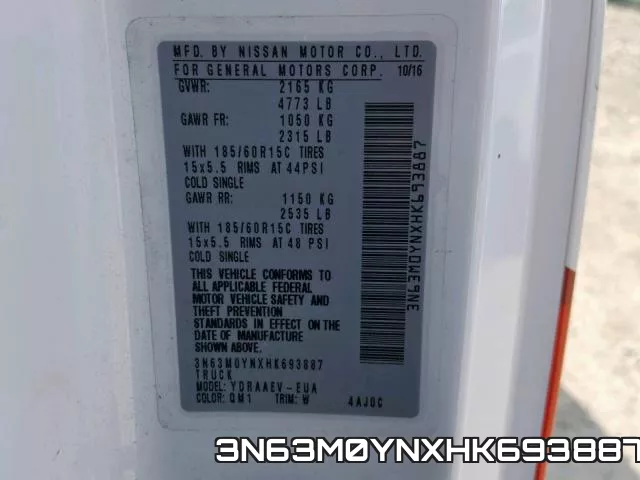 3N63M0YNXHK693887 фото 2