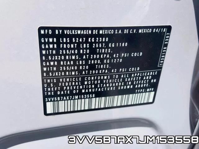 3VV5B7AX7JM153558 фото 2