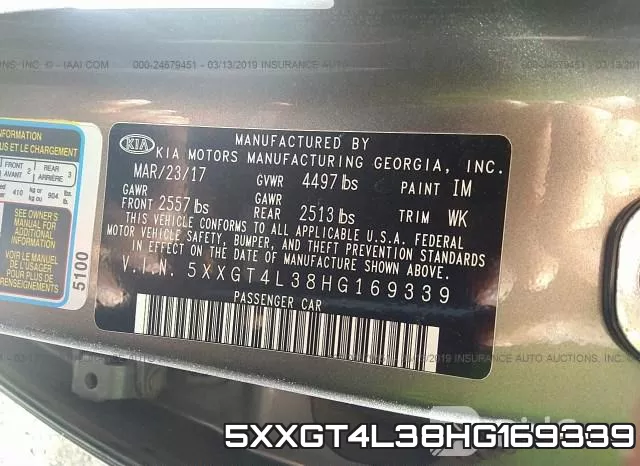5XXGT4L38HG169339 фото 10