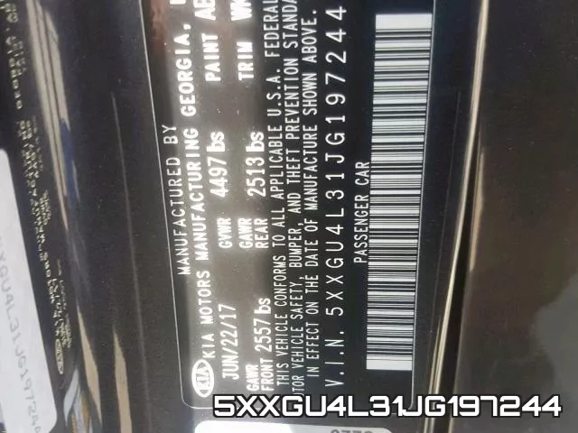 5XXGU4L31JG197244 фото 2