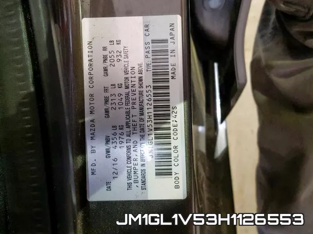 JM1GL1V53H1126553 фото 2