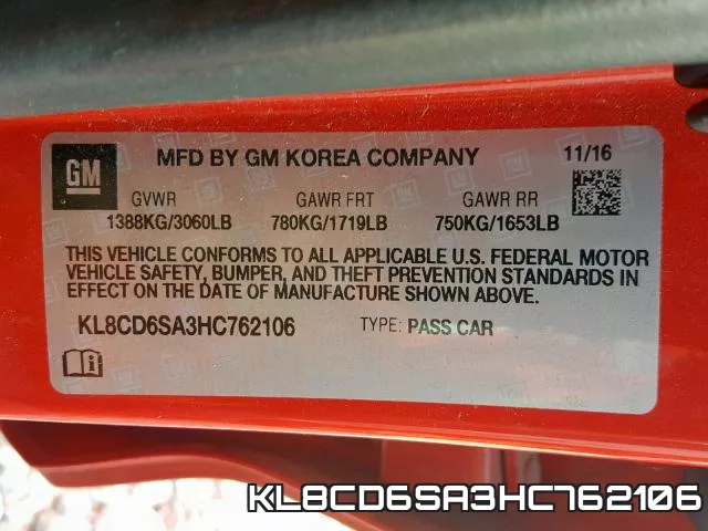 KL8CD6SA3HC762106 фото 2