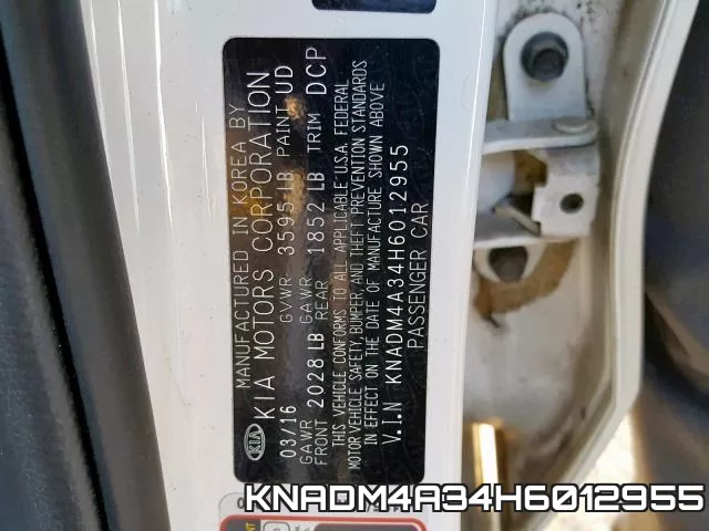 KNADM4A34H6012955 фото 2