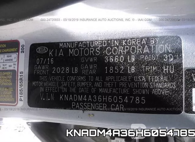 KNADM4A36H6054785 фото 10