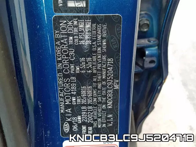 KNDCB3LC9J5204718 фото 2