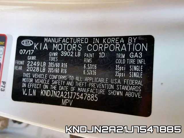 KNDJN2A21J7547885 фото 2