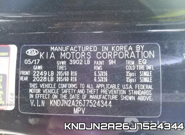KNDJN2A26J7524344 фото 10