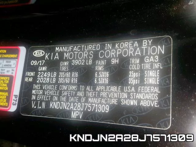 KNDJN2A28J7571309 фото 2