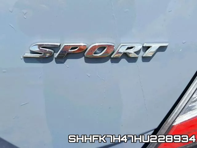 SHHFK7H47HU228934 фото 9