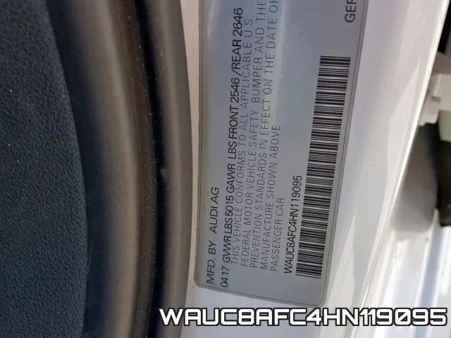 WAUC8AFC4HN119095 фото 2